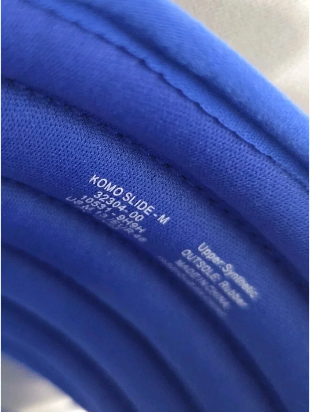 OluKai Komo Slide Blue Waterproof Comfort Sandals Flats Mens Shoes 13 New $99